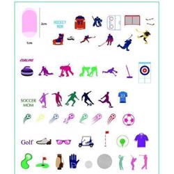 Sports Fans (CjS-LC91) - Stampingplade, Clear Jelly Stamper (u)